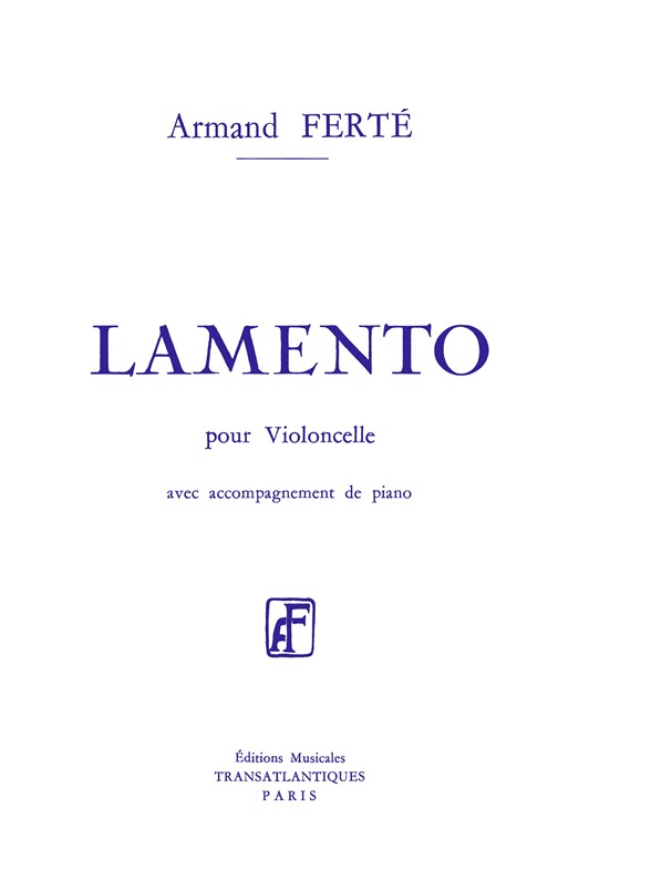 Armand Ferte: Lamento