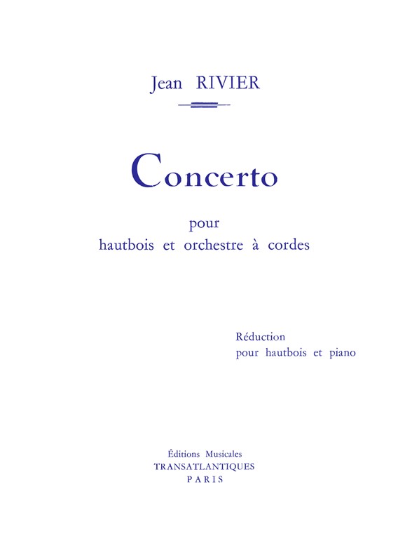 Jean Rivier: Concerto