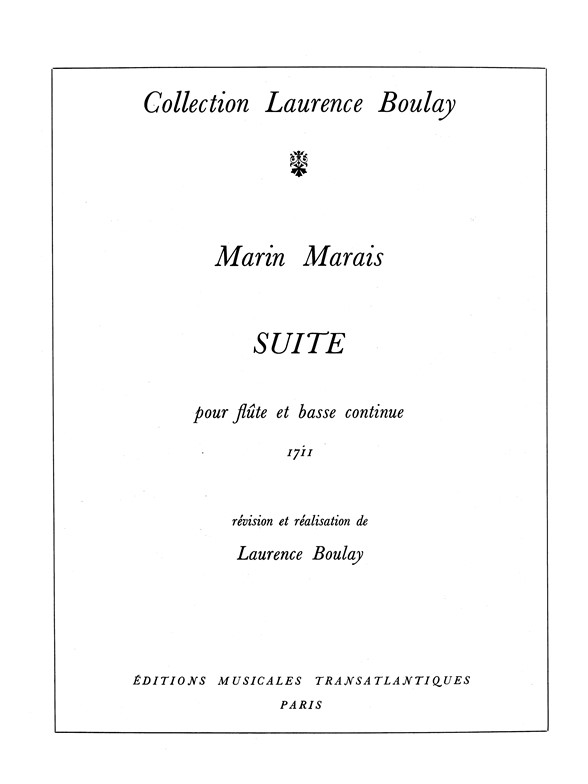 Marin Marais: 4Ème Suite