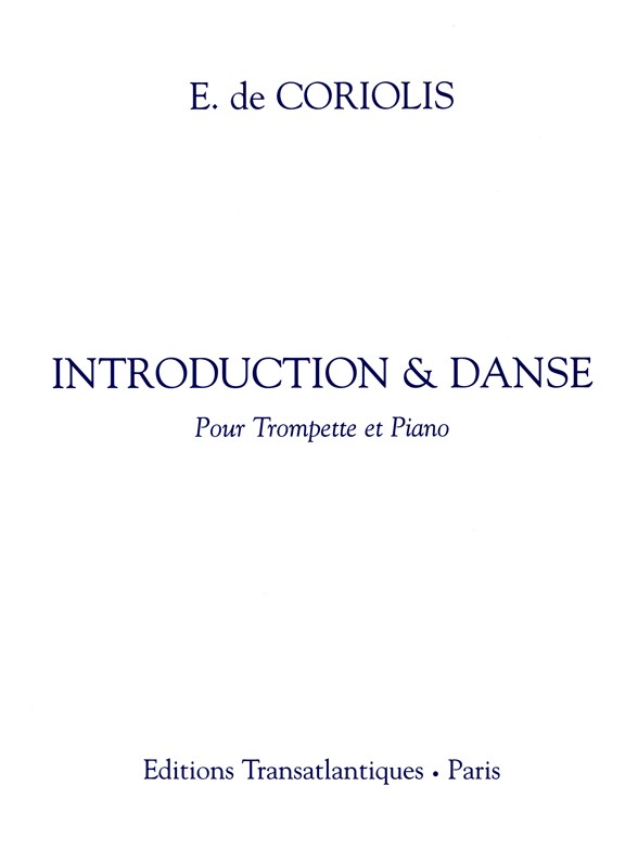 Emmanuel De Coriolis: Introduction Et Danse
