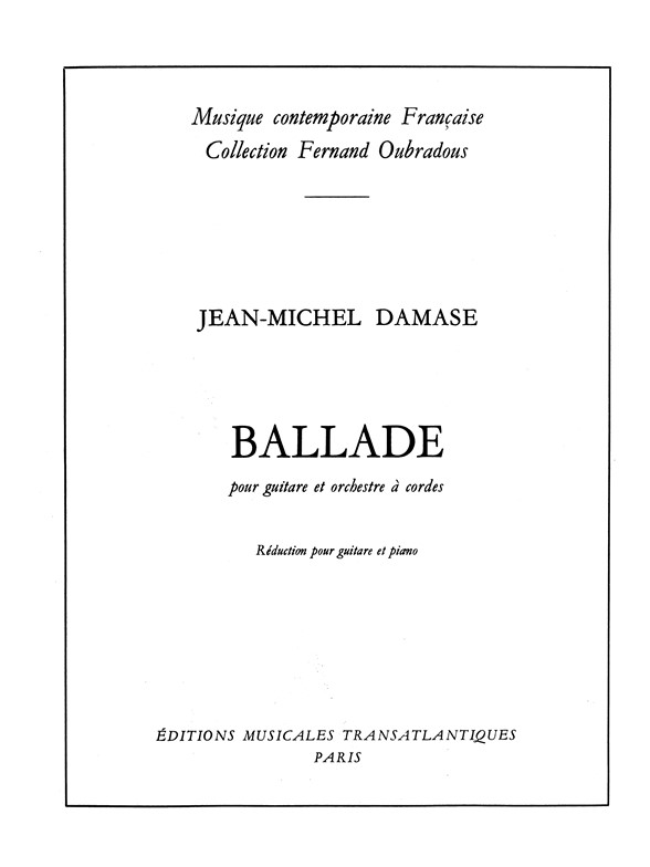 Jean Michel Damase: Ballade