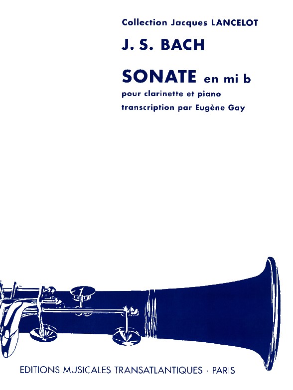 Jean Sébastien Bach: Sonate En Mib Majeur