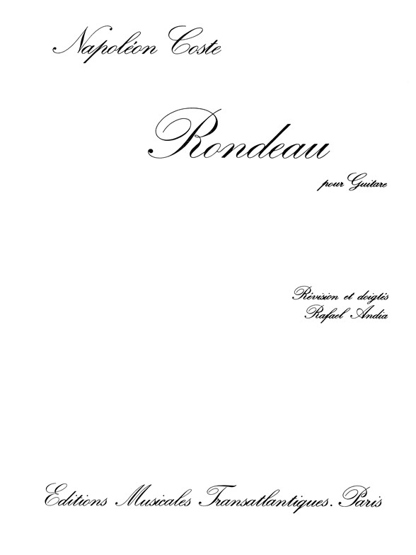 Napoléon Coste: Rondeau Op.43