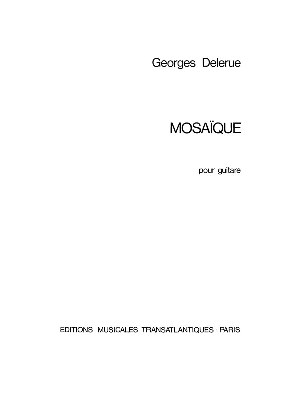 Georges Delerue: Mosaique