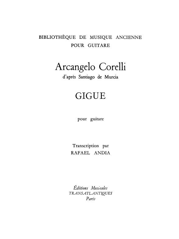 Archangelo Corelli: Gigue
