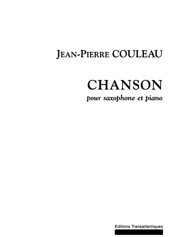 Jean-Pierre Couleau: Chanson