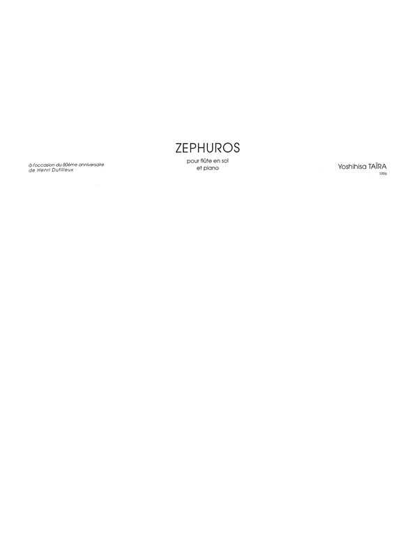 Taira Yoshihisa Zephuros Flt/Pfa Sc