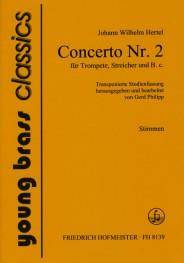 Hertel Trumpet Concerto No2 In D Pts