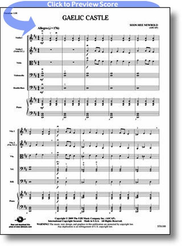 Soon Hee Newbold: Gaelic Castle - Score/Parts
