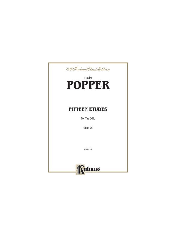 David Popper: Fifteen Etudes For Cello Op.76