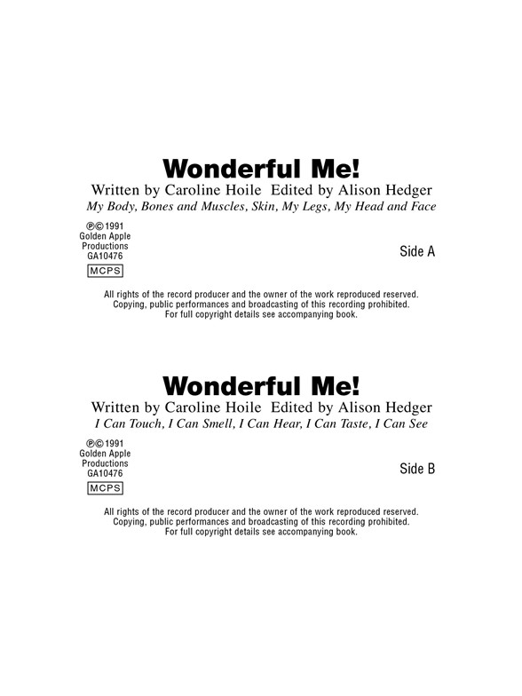 Caroline Hoile: Wonderful Me! (Cassette)
