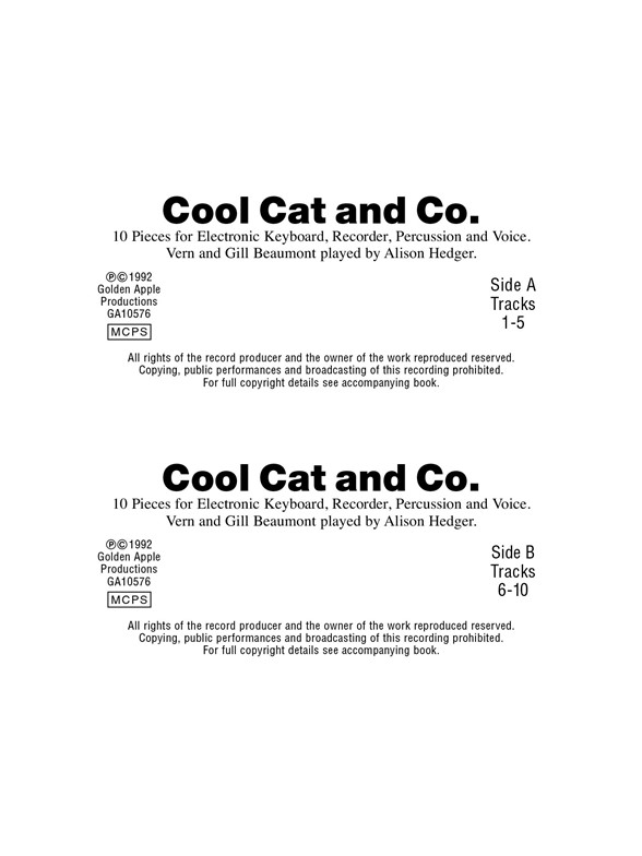 Gill Beaumont/Vern Beaumont: Cool Cat And Co. (Cassette)