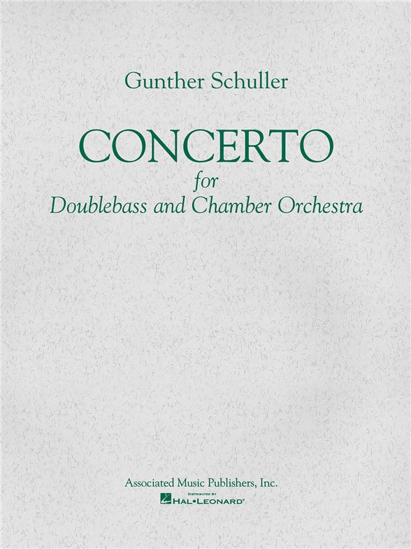 Gunther Schuller: Concerto For Double Bass And Orchestra (Double Bass/Piano)