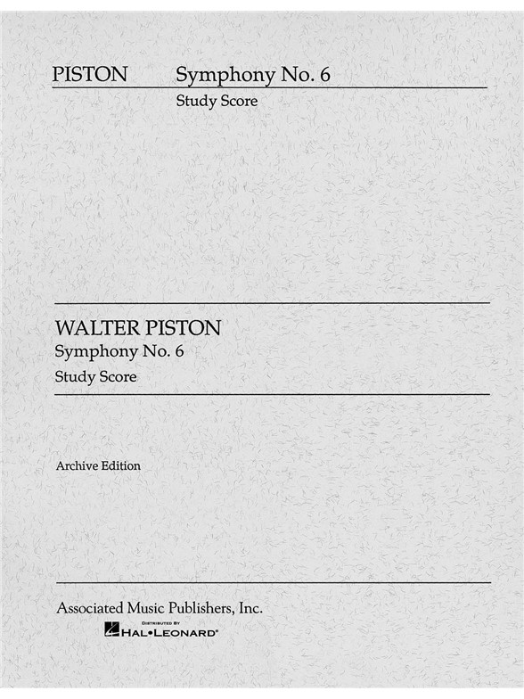 Walter Piston: Symphony No.6 (Study Score)