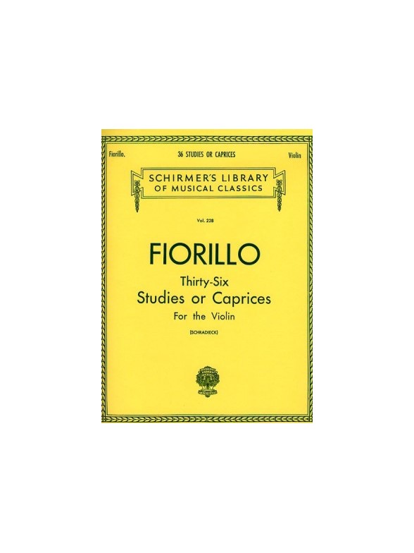 Federico Fiorillo: Thirty-Six Studies Or Caprices