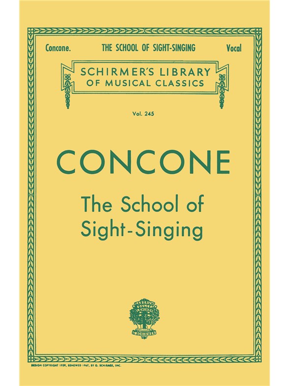 Giuseppe Concone: The School Of Sight-Singing