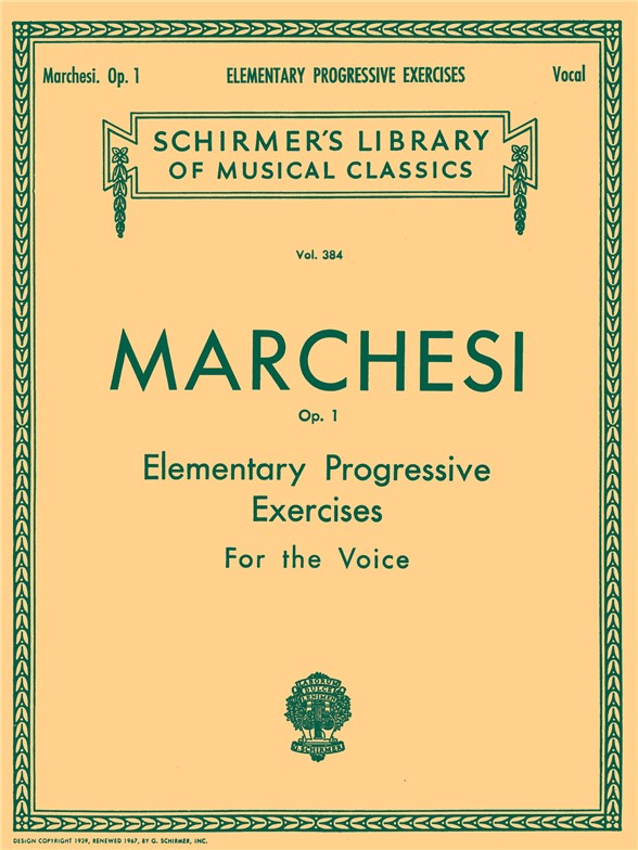 Mathilde Marchesi: Elementary Progressive Exercises Op.1