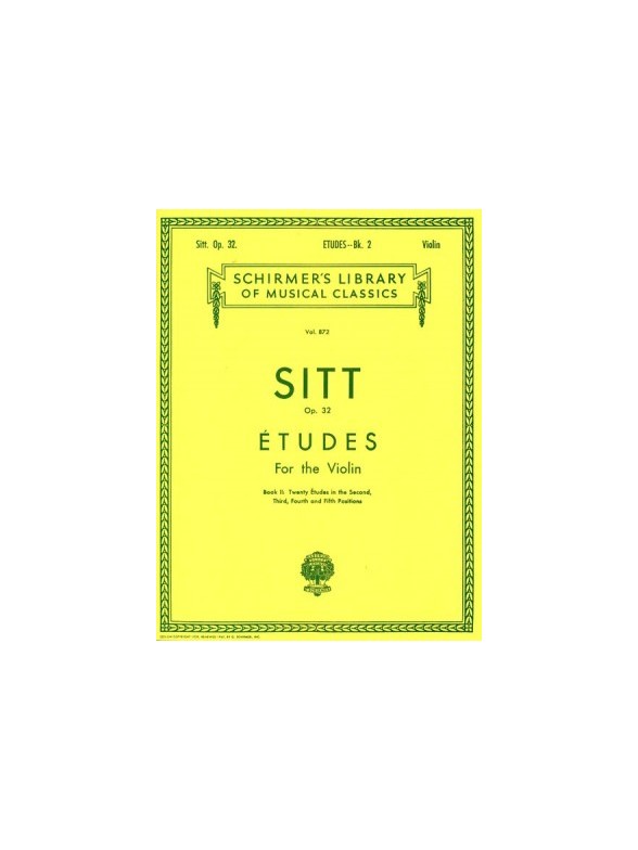 Hans Sitt: Etudes For Violin Op.32 - Book 2