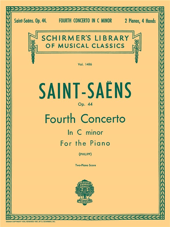 Camille Saint-Saens: Piano Concerto No.4 In C Minor Op.44 (2-Piano Score)