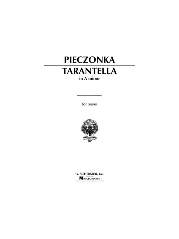 Albert Pieczonka: Tarantella In A Minor