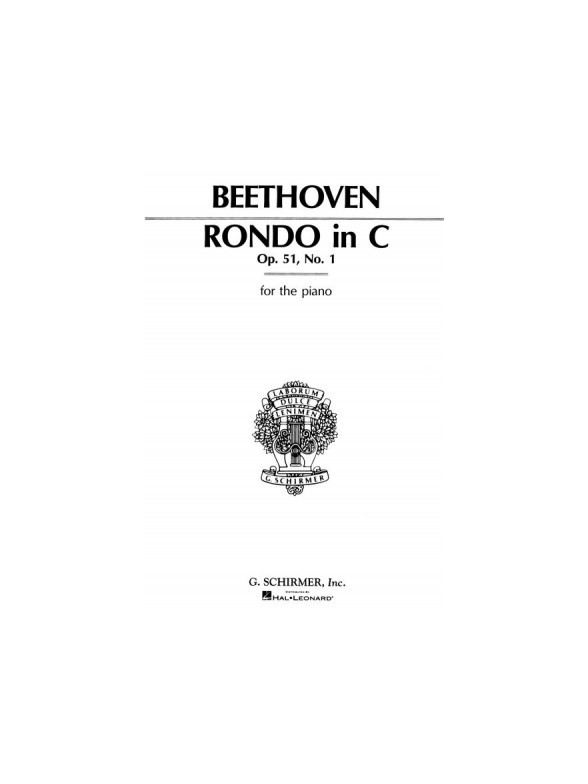 Ludwig Van Beethoven: Rondo In C Major Op. 51 No. 1