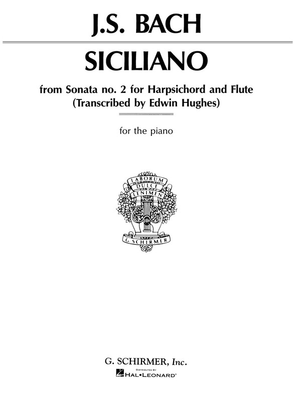 J.S. Bach: Siciliano From Sonata No.2 For Harpsichord And Flute