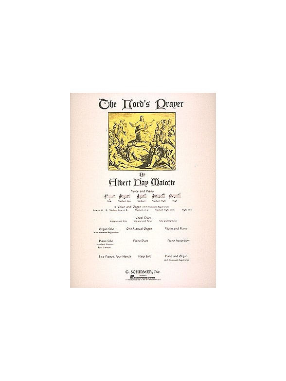 Albert Hay Malotte: The Lord's Prayer (Medium-Low Voice/Organ)