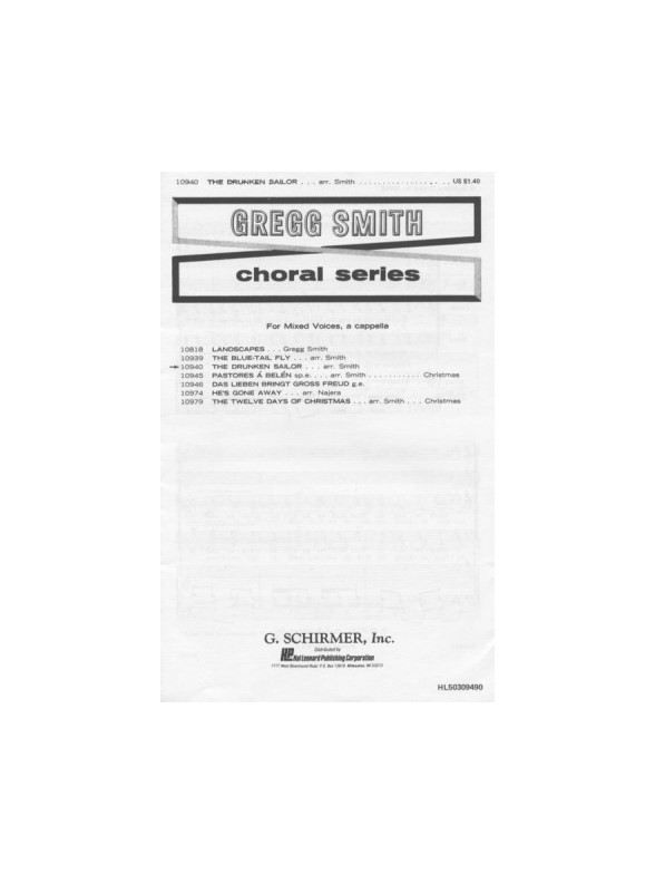 What Shall We Do With The Drunken Sailor (SATB Arr. G. Smith)