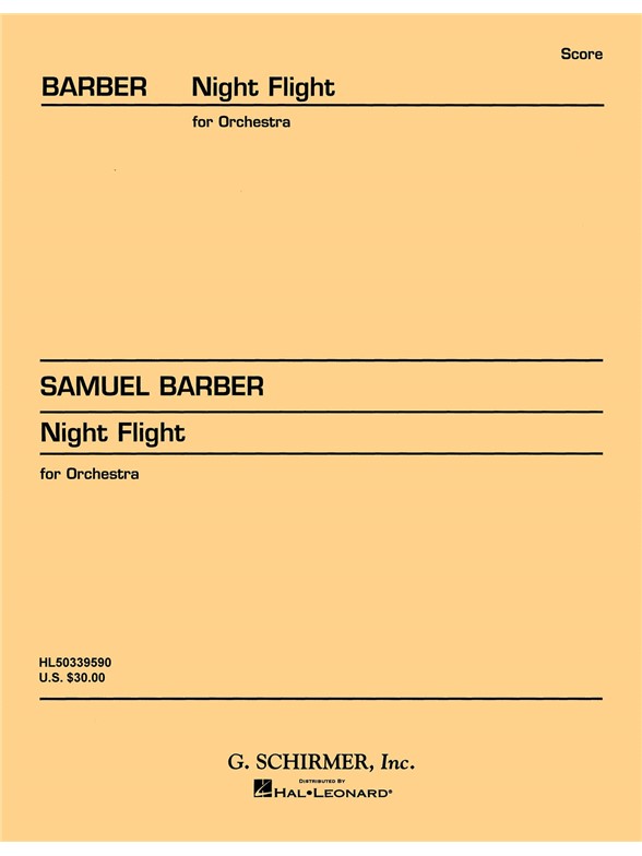 Samuel Barber: Night Flight Op.19a (Study Score)