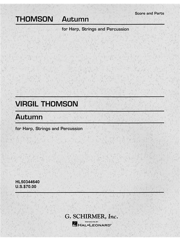 Virgil Thomson: Autumn