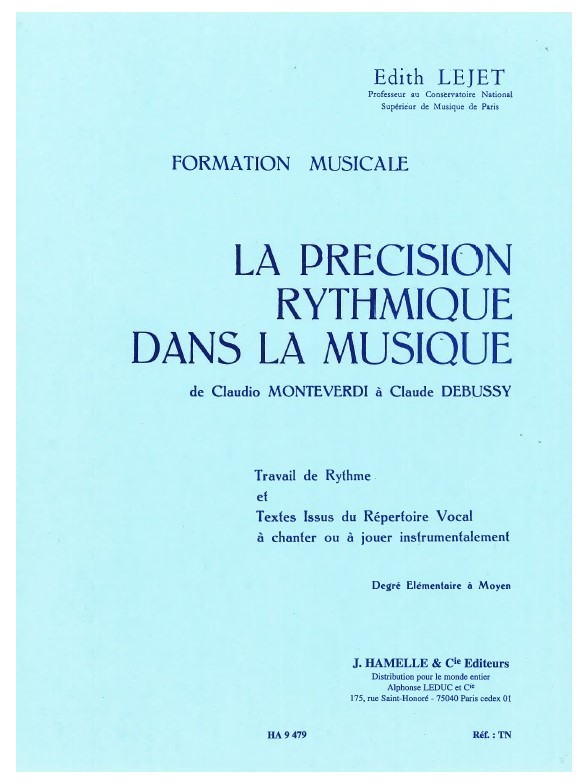 Lejet Precision Rythmique Dans La Musique De Monteverdi Element Moyen