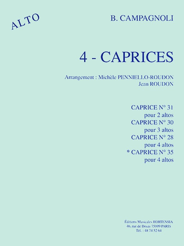 Bartolomeo Campagnoli: Caprice No.35 (Violas 4 or more)
