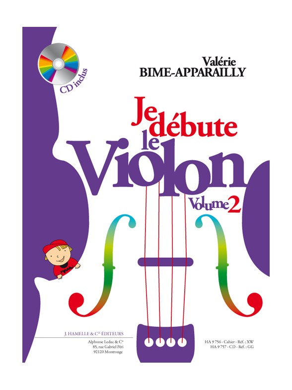 Valérie Bime-Apparailly: Je Débute Le Violon Vol. 2 - Book & CD (Book Only)
