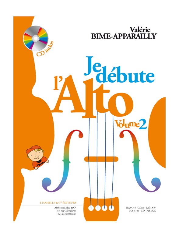 Valérie Bime-Apparailly: Je Débute L'Alto Vol. 2 - Book & CD (Book Only)