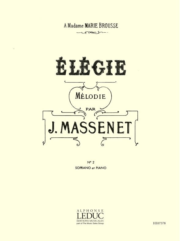Jules Massenet: Elegie