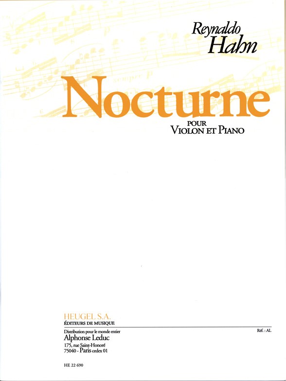 Reynaldo Hahn: Nocturne (Violin & Piano)