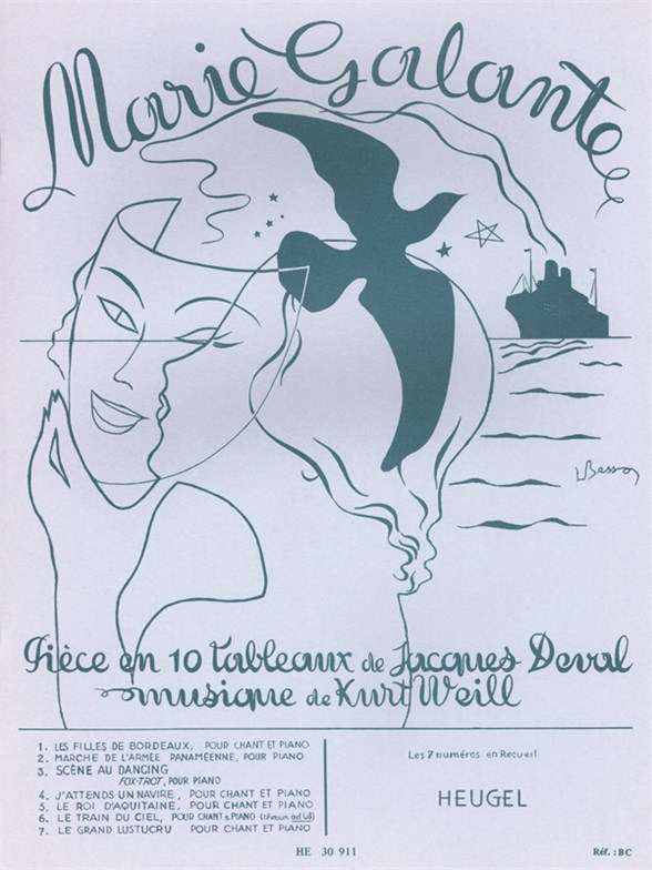 Kurt Weill: Marie Galante (med) (Voice & Piano)
