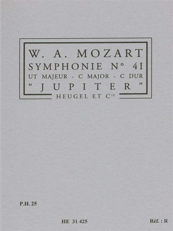 Wolfgang Amadeus Mozart: Symphony No.41 KV551 PH25