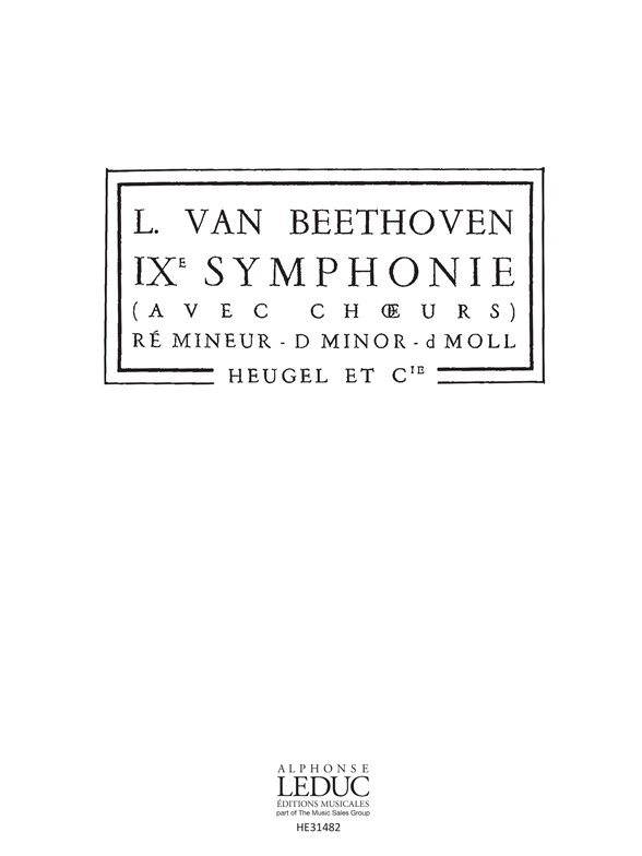 Ludwig Van Beethoven: Symphony No. 9 (Pocket Score)