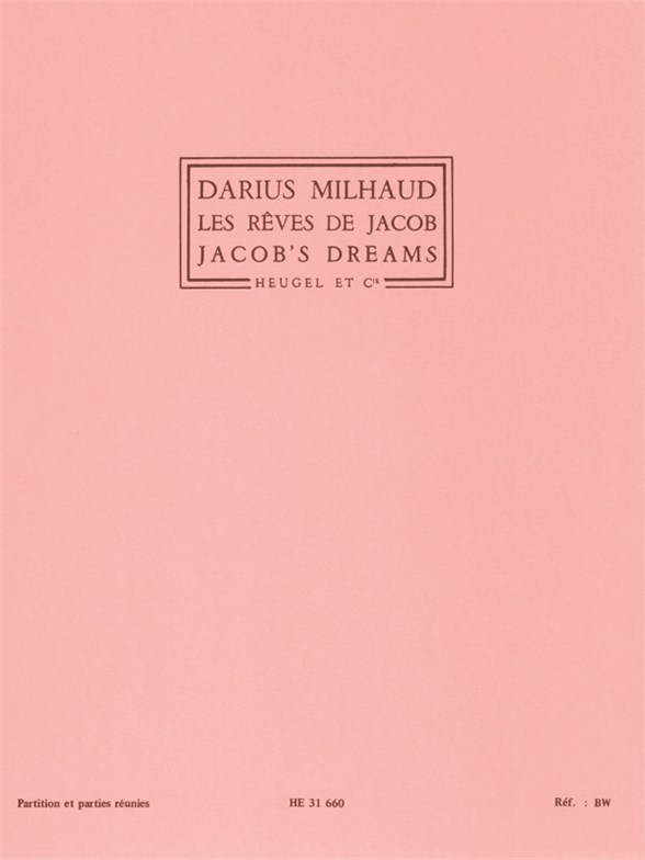 Darius Milhaud: Les Rêves de Jacob Op.294, Suite chorégraphique (Quintet-Mixed)