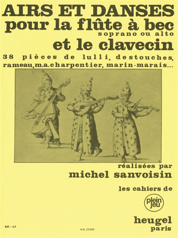 Michel Sanvoisin: Airs et Danses (Recorder & Piano)
