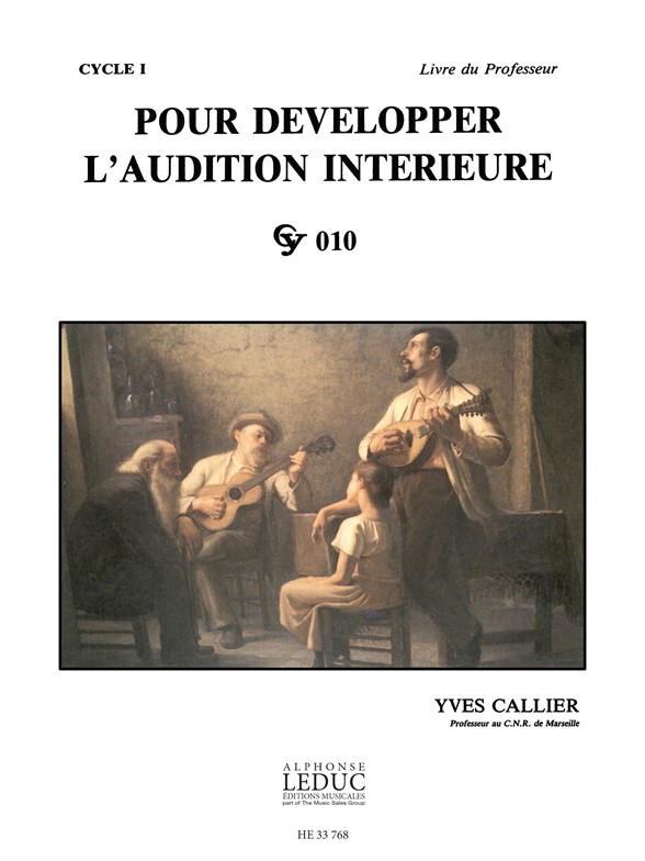 Callier Pour Developper L'audition Interieure Professeur Cy010 Bk