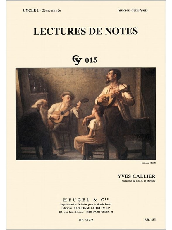 Callier Lectures De Notes Cycle 1 2eme Annee Cy015 Book