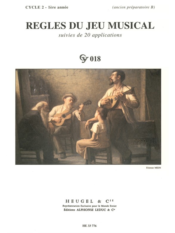 Callier Regles Du Jeu Musical Cycle 2 1ere Annee Cy018 Book