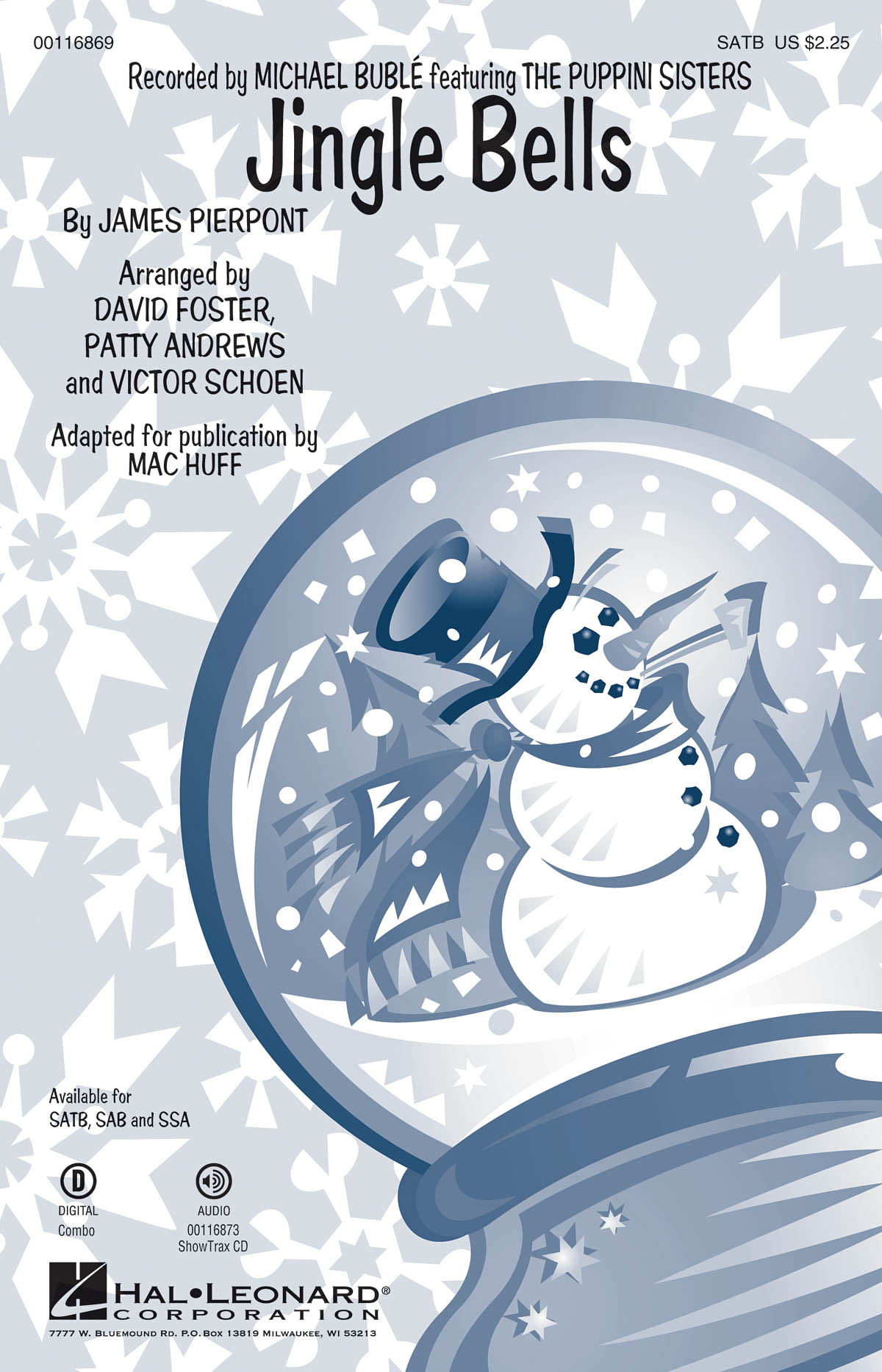 Pierpont James Jingle Bells (Arr Huff Mac) Satb Choral