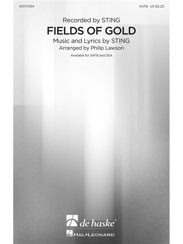 Sting Fields Of Gold (Arr Lawson Philip) Satb Choral