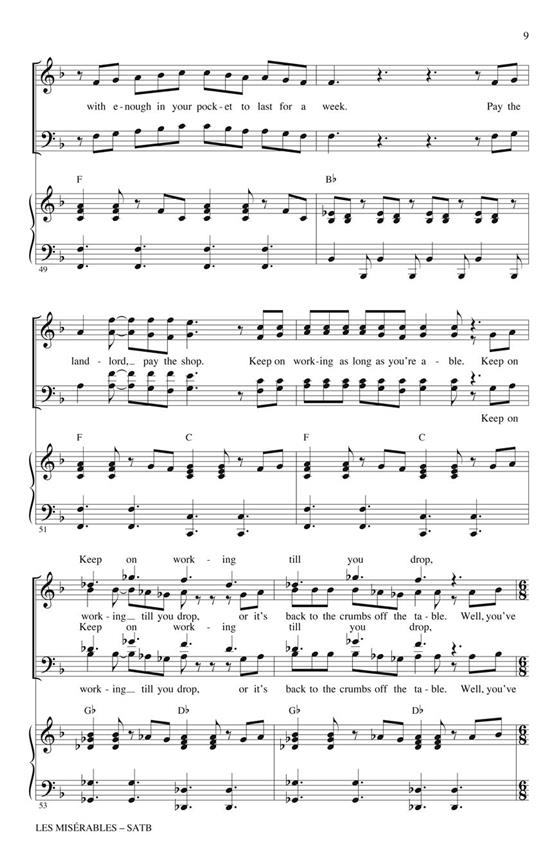 Les Miserables Choral Selections From Movie (Arr Huff Mac) Showtrax Cd
