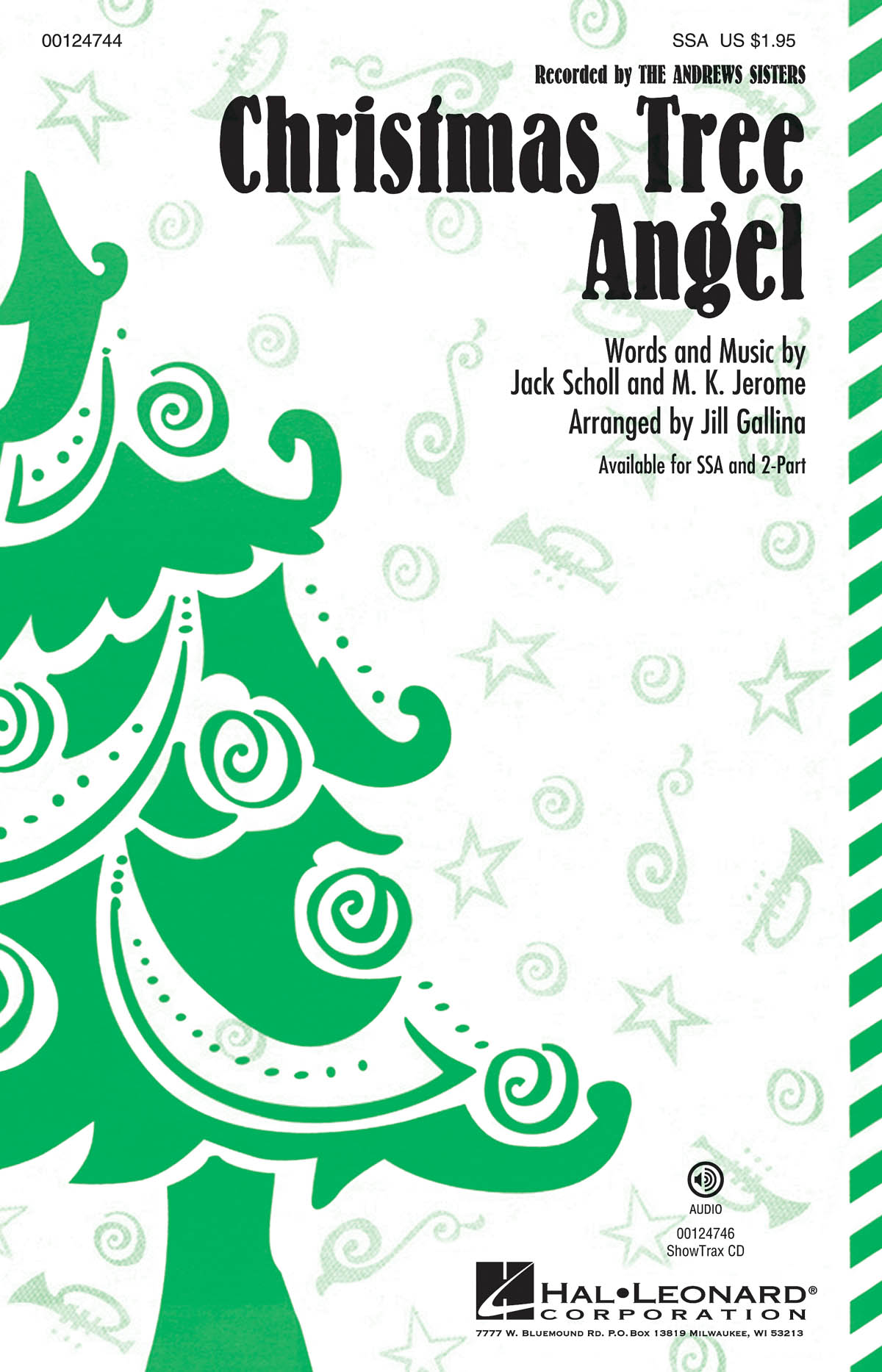 Andrews Sisters Christmas Tree Angel (Arr Gallina Jill) Ssa Chor