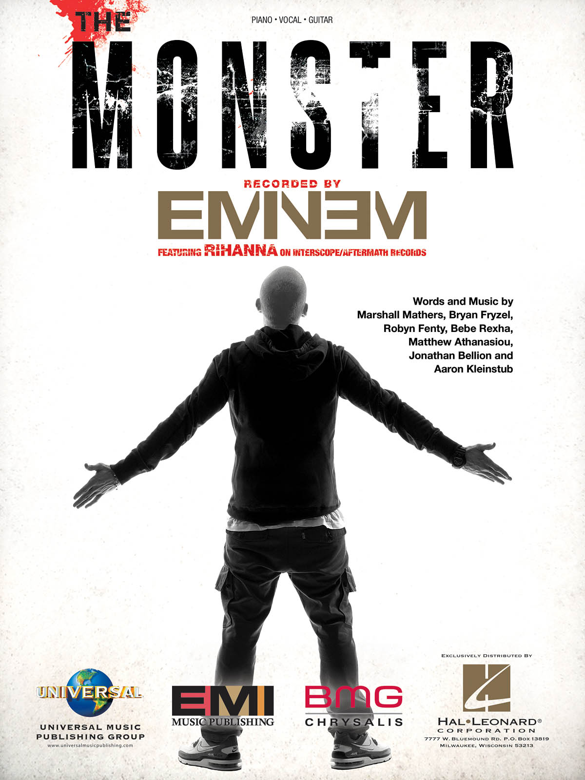 Eminem The Monster Piano Vocal Guitar Sheet