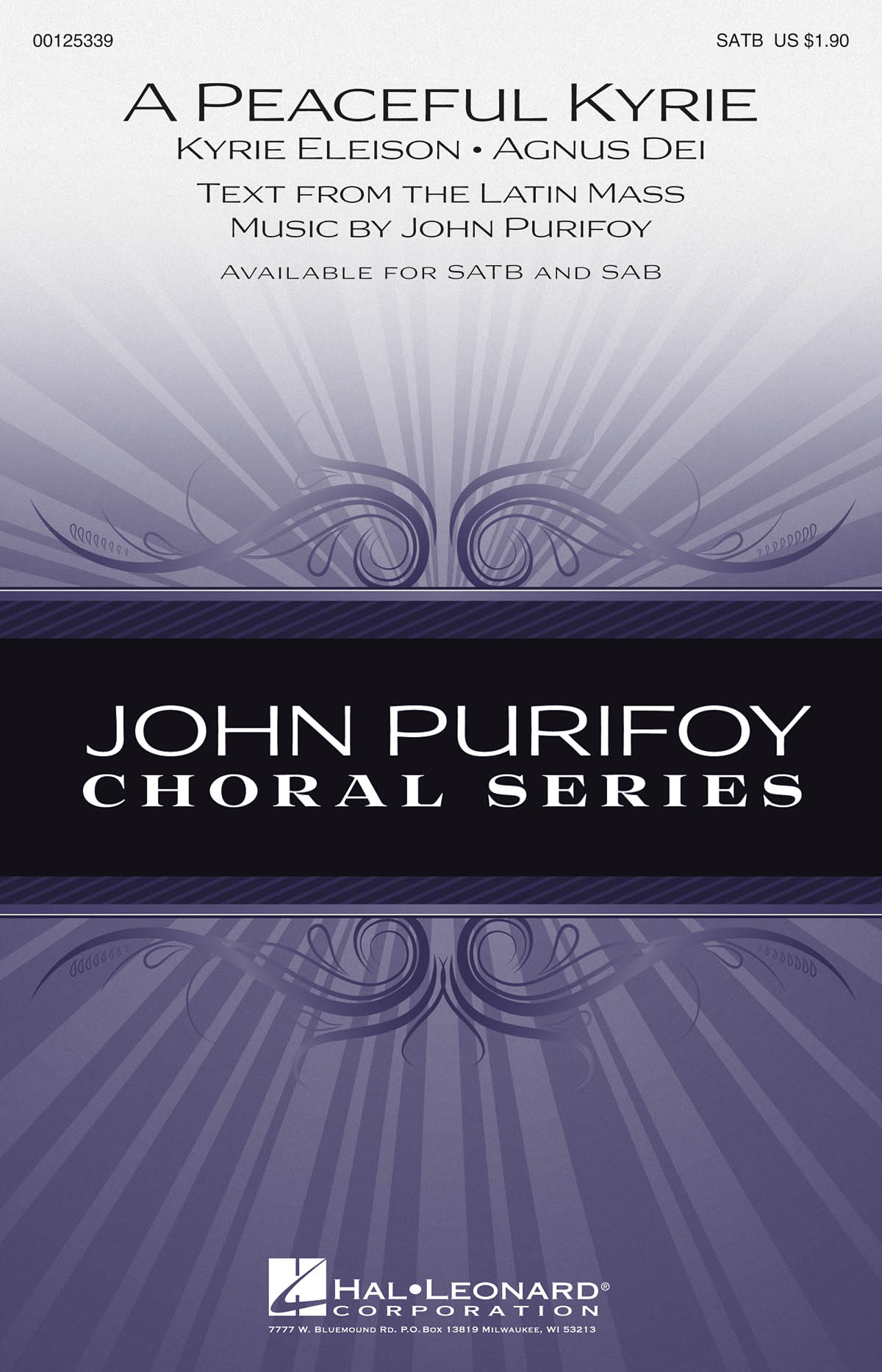 Purifoy John A Peaceful Kyrie Satb Choral